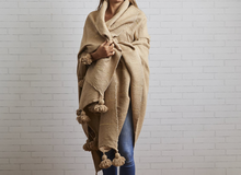 Load image into Gallery viewer, VERVE CULTURE Moroccan Blanket IN CAMEL
