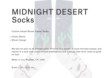 Load image into Gallery viewer, AMPAL CREATIVE MIDNIGHT DESERT SOCKS
