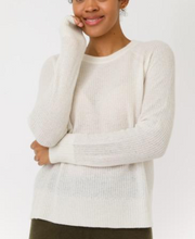 Load image into Gallery viewer, SUNNY CASHMERE TEXTURED SWEATSHIRT SWEATER IN BLACK
