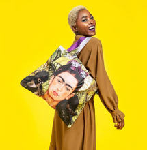 Load image into Gallery viewer, LOQI TOTE Frida Kahlo  Self Portrait with Hummingbird Recycled Bag
