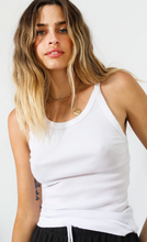 Load image into Gallery viewer, PERFECT WHITE TEE ANNIE ORGANIC RECYCLED COTTON RIB TANK
