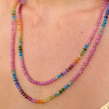 Load image into Gallery viewer, LONG RAINBOW LEI 42"-46"
