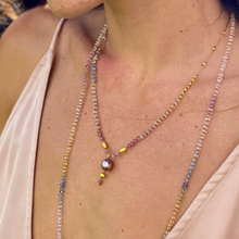 Load image into Gallery viewer, LONG RAINBOW LEI 42"-46"
