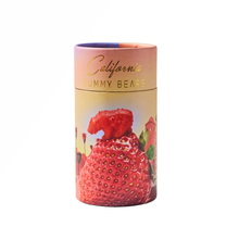 Load image into Gallery viewer, CALIFORNIA GUMMY BEARS BEVERLY HILLS SOUR STRAWBERRY- ORGANIC, VEGAN,PLANT BASED &amp; SUSTAINABLE
