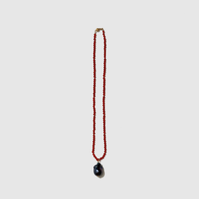 Load image into Gallery viewer, BEATRICE VALENZUELA BLACK BEETLE PEARL PENDANT
