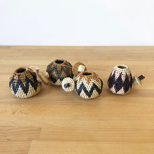 Load image into Gallery viewer, AMSHA Zulu Mini Lidded Basket 3-4" EACH
