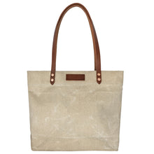 Load image into Gallery viewer, HARDMILL MARKET TOTE - WAXED CANVAS - NATURAL
