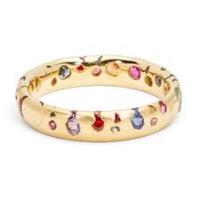 Load image into Gallery viewer, POLLY WALES Rainbow Confetti Ring Narrow
