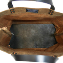 Load image into Gallery viewer, HARDMILL GROCERY TOTE - WAXED CANVAS - TAN
