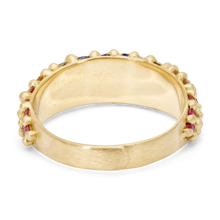 Load image into Gallery viewer, POLLY WALES WIDE BLUE RAINBOW RIVER RING SIZE 7.5
