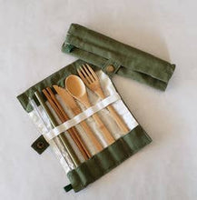 Load image into Gallery viewer, BROOKLYN MADE NATURAL Bamboo Utensil Set, Zero Waste, Straw Fork Knife Spoon
