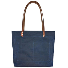 Load image into Gallery viewer, HARDMILL MARKET TOTE - WAXED CANVAS - NAVY
