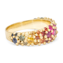 Load image into Gallery viewer, POLLY WALES WIDE PINK RAINBOW RIVER RING SIZE 7
