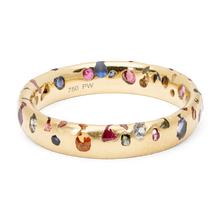Load image into Gallery viewer, POLLY WALES Rainbow Confetti Ring Narrow
