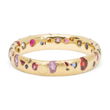 Load image into Gallery viewer, POLLY WALES Rainbow Confetti Ring Narrow
