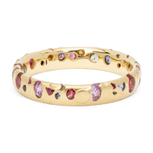 Load image into Gallery viewer, POLLY WALES Rainbow Confetti Ring Narrow
