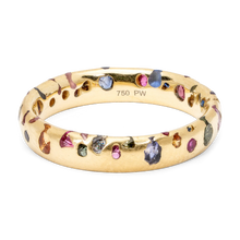Load image into Gallery viewer, POLLY WALES Rainbow Confetti Ring Narrow

