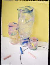 Load image into Gallery viewer, UPSTATE Carafe in Kokomo PITCHER  PINK BLUE TEAL
