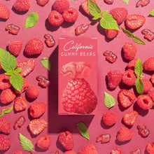 Load image into Gallery viewer, CALIFORNIA GUMMY BEARS Raspberry - Gummy Bears - Real Fruit
