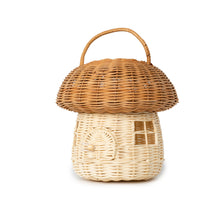 Load image into Gallery viewer, EcoFreax Handmade Rattan Mushroom House Basket Decor
