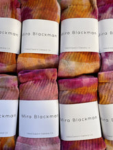 Load image into Gallery viewer, MIRA BLACKMAN ORGANIC BAMBOO HAND DYED SOCKS

