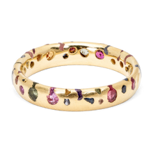 Load image into Gallery viewer, POLLY WALES Rainbow Confetti Ring Narrow

