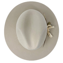 Load image into Gallery viewer, LOVELY BIRD BROOKLYN FEDORA NAVAJO WHITE W/ VINTAGE SILKS
