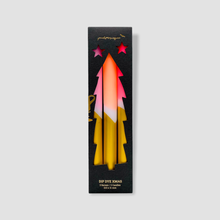 Load image into Gallery viewer, PINK STORIES Dip Dye Xmas * Cosy blush PINKS WITH GOLD CANDLES
