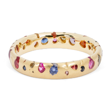 Load image into Gallery viewer, POLLY WALES Rainbow Confetti Ring Narrow
