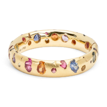 Load image into Gallery viewer, POLLY WALES Rainbow Confetti Ring Narrow
