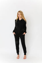 Load image into Gallery viewer, SUNNY CASHMERE THERMAL JOGGER SWEATPANT IN BLACK
