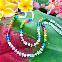 Load image into Gallery viewer, MID LENGTH RAINBOW LEI  25"-27”
