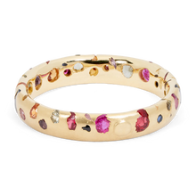 Load image into Gallery viewer, POLLY WALES Rainbow Confetti Ring Narrow
