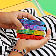 Load image into Gallery viewer, ART 2 THE EXTREME Creativity Collection Mini Stix Original Rainbow Crayon 4 pk COLOR DOODLE CREATE
