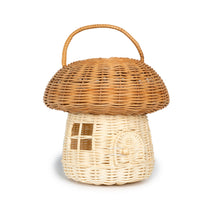 Load image into Gallery viewer, EcoFreax Handmade Rattan Mushroom House Basket Decor
