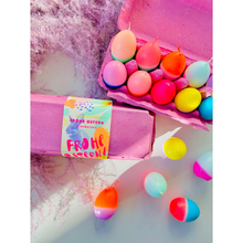 Load image into Gallery viewer, PINK STORIES 10 PACK PINK EGG CARTON CANDLES DIP DYE EGGS
