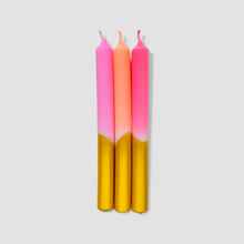 Load image into Gallery viewer, PINK STORIES Dip Dye Xmas * Cosy blush PINKS WITH GOLD CANDLES
