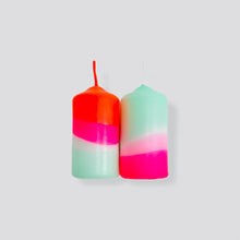 Load image into Gallery viewer, PINK STORIES Dip Dye Neon * PEPPERMINT CHERRIES CANDLES
