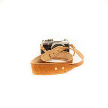 Load image into Gallery viewer, STURDY BROTHERS ANSEL CAMERA STRAP NATURAL TAN LEATHER
