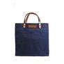 Load image into Gallery viewer, HARDMILL GROCERY TOTE - WAXED CANVAS - NAVY
