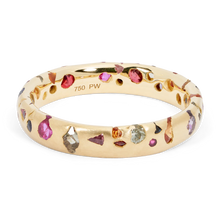 Load image into Gallery viewer, POLLY WALES Rainbow Confetti Ring Narrow
