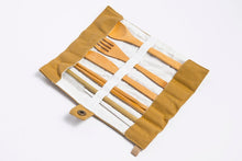 Load image into Gallery viewer, BROOKLYN MADE NATURAL Bamboo Utensil Set, Zero Waste, Straw Fork Knife Spoon
