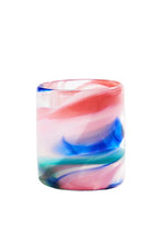 Load image into Gallery viewer, UPSTATE HAND DYED AND BLOWN KOKOMO CUP / GLASS PINK / TEAL/  BLUE

