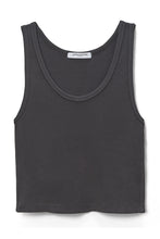 Load image into Gallery viewer, PERFECT WHITE TEE BLONDIE CROP COTTON RIBBED TANK

