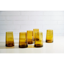 Load image into Gallery viewer, VERVE Moroccan Cone Glassware Large - Amber
