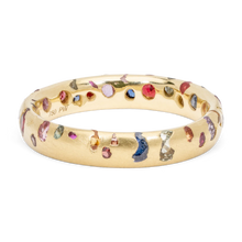 Load image into Gallery viewer, POLLY WALES Rainbow Confetti Ring Narrow
