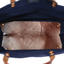 Load image into Gallery viewer, HARDMILL GROCERY TOTE - WAXED CANVAS - NAVY
